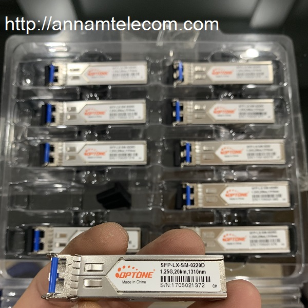 Module quang 2 sợi SFP-LX-SM-0220D module quang 1.25G 20km 1310nm cổng LC : optone